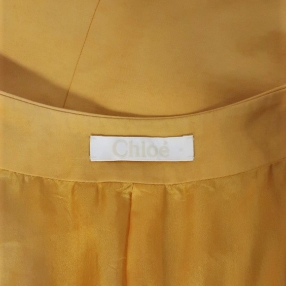 Chloe Dress Marigold Yellow Puff Sleeve Sz 40 - Picture 6 of 7